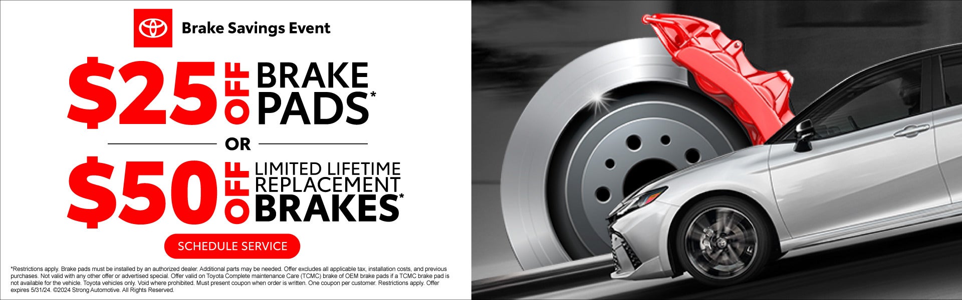 Brake Savings Event going on now at Sparks Toyota!