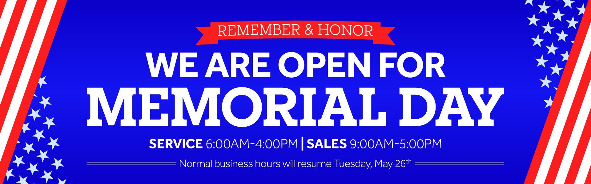Open Memorial Day
